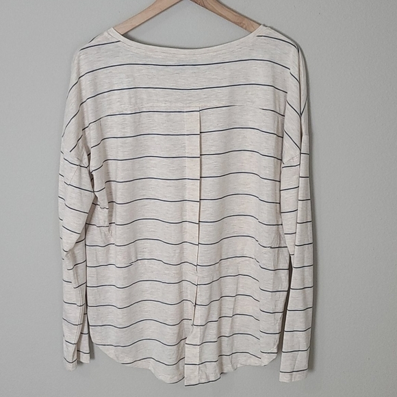 Gibson Latimer Longsleeve Striped Top NWT - Picture 5 of 7